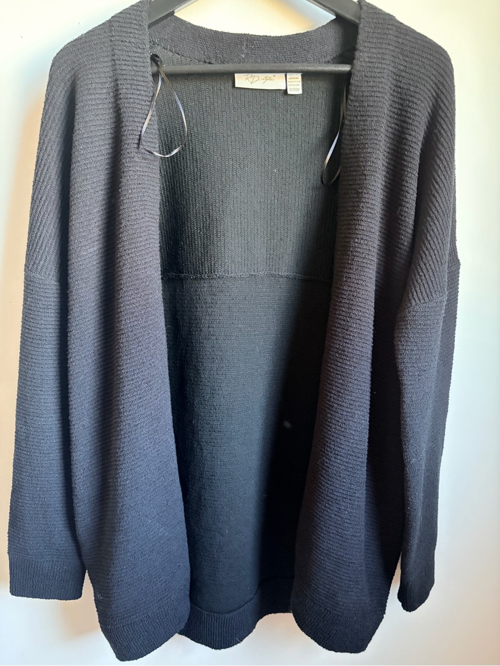 Black RD Style Ottoman Cardigan XS